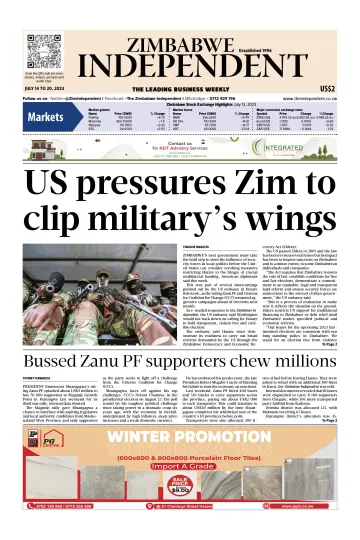 The Zimbabwe Independent - 14 Jul 2023