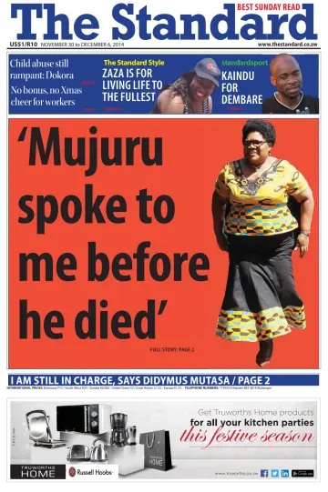 The Standard (Zimbabwe) - 30 Nov 2014