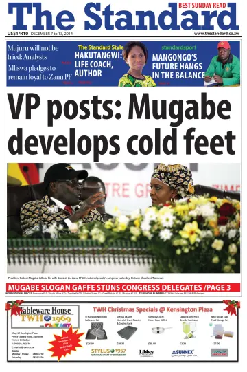 The Standard (Zimbabwe) - 7 Dec 2014