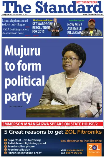 The Standard (Zimbabwe) - 18 Jan 2015