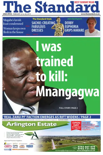 The Standard (Zimbabwe) - 22 Feb 2015