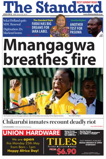 The Standard (Zimbabwe) - 24 May 2015