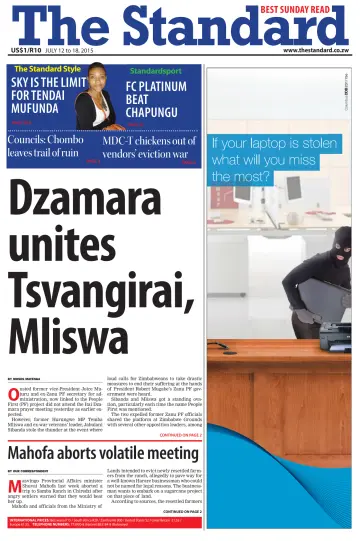 The Standard (Zimbabwe) - 12 Jul 2015