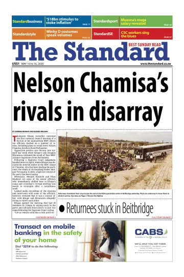 The Standard (Zimbabwe) - 10 May 2020