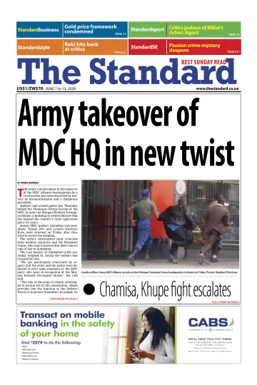 The Standard (Zimbabwe) - 7 Jun 2020