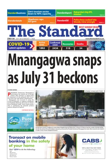 The Standard (Zimbabwe) - 26 Jul 2020