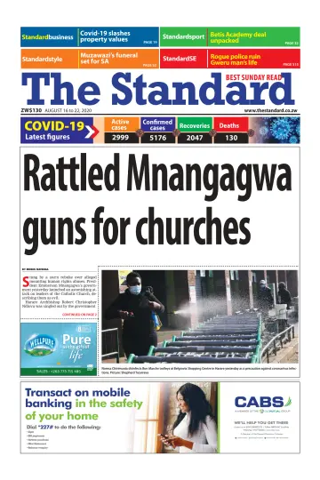 The Standard (Zimbabwe) - 16 Aug 2020