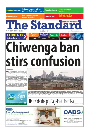 The Standard (Zimbabwe) - 4 Oct 2020