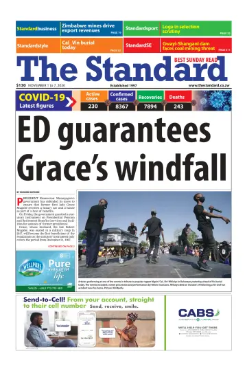 The Standard (Zimbabwe) - 1 Nov 2020