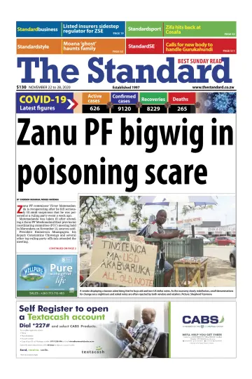 The Standard (Zimbabwe) - 22 Nov 2020