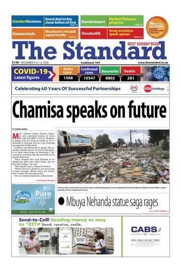 The Standard (Zimbabwe) - 6 Dec 2020