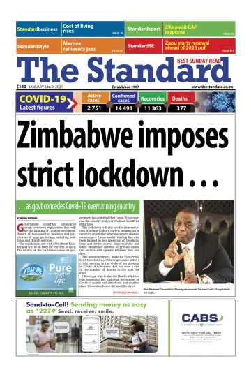 The Standard (Zimbabwe) - 3 Jan 2021
