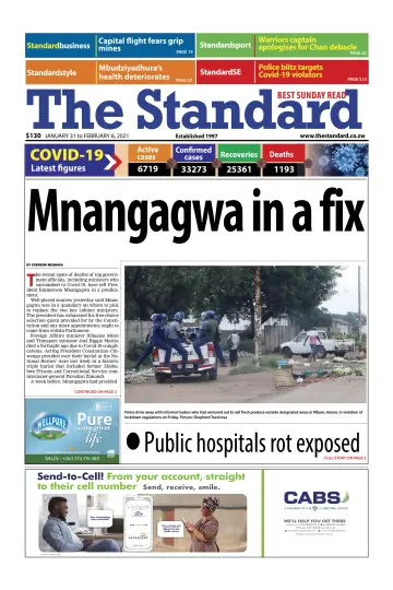 The Standard (Zimbabwe) - 31 Jan 2021