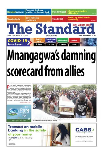 The Standard (Zimbabwe) - 21 Feb 2021