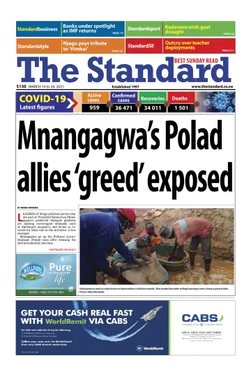 The Standard (Zimbabwe) - 14 Mar 2021