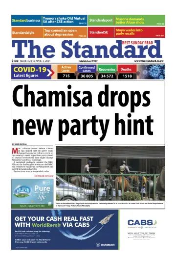 The Standard (Zimbabwe) - 28 Mar 2021