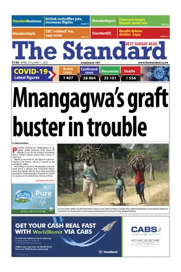 The Standard (Zimbabwe) - 25 Apr 2021