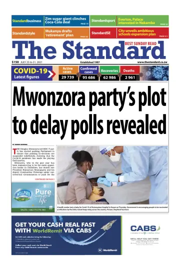 The Standard (Zimbabwe) - 25 Jul 2021