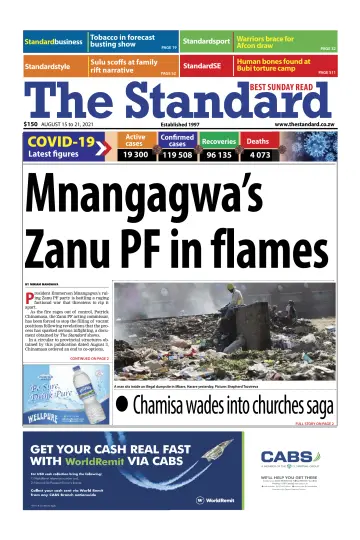 The Standard (Zimbabwe) - 15 Aug 2021