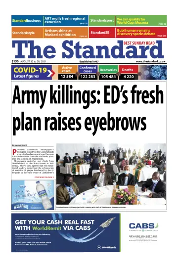 The Standard (Zimbabwe) - 22 Aug 2021