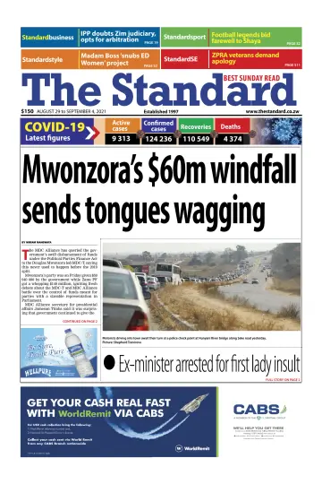 The Standard (Zimbabwe) - 29 Aug 2021