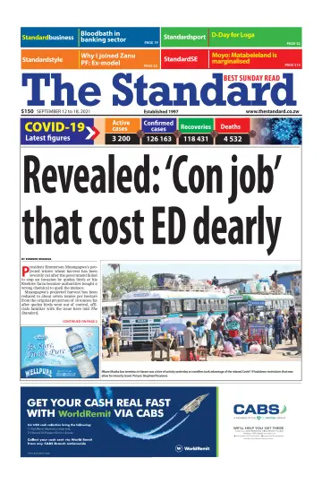 The Standard (Zimbabwe) - 12 Sep 2021