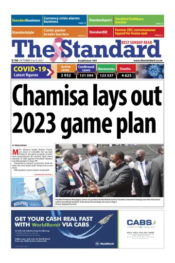 The Standard (Zimbabwe) - 3 Oct 2021