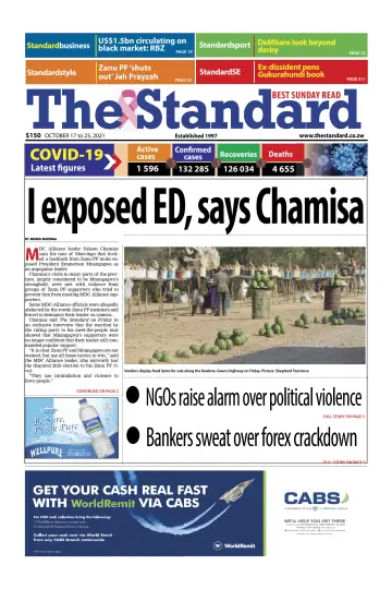 The Standard (Zimbabwe) - 17 Oct 2021