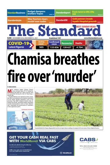 The Standard (Zimbabwe) - 28 Nov 2021