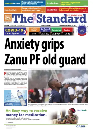 The Standard (Zimbabwe) - 23 Oct 2022