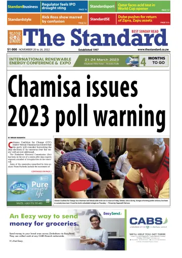 The Standard (Zimbabwe) - 20 Nov 2022