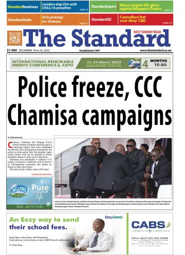 The Standard (Zimbabwe) - 18 Dec 2022