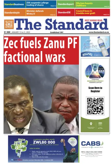 The Standard (Zimbabwe) - 15 Jan 2023
