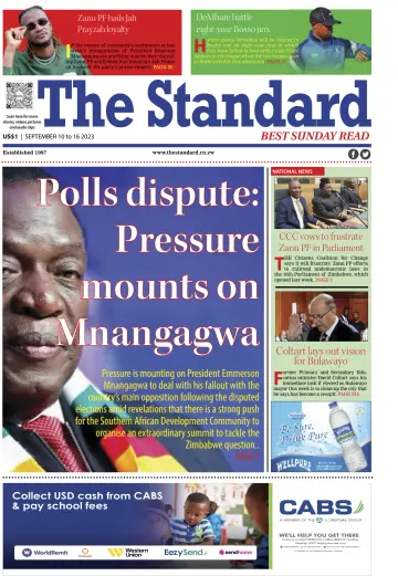 The Standard (Zimbabwe) - 10 Sep 2023