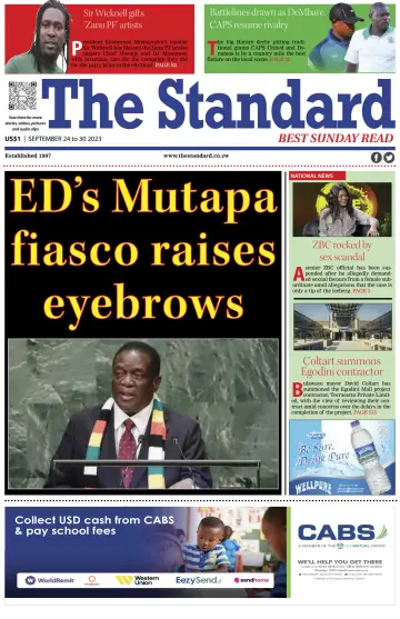 The Standard (Zimbabwe) - 24 Sep 2023