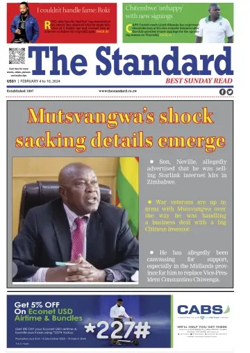 The Standard (Zimbabwe) - 4 Feabh 2024