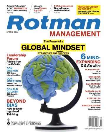 Rotman Management Magazine - 01 Mai 2016