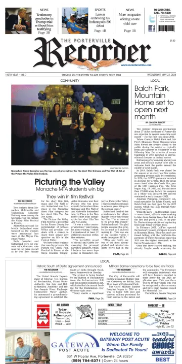Porterville Recorder - 22 May 2024