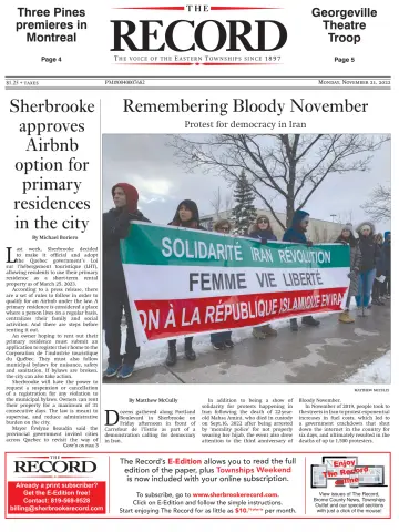 Sherbrooke Record - 21 Nov 2022