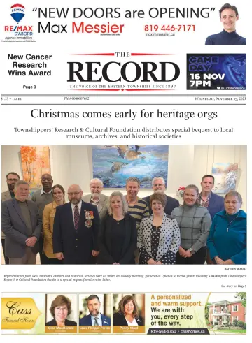 Sherbrooke Record - 15 Nov 2023