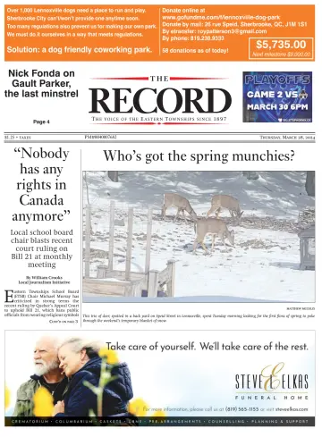 Sherbrooke Record - 28 marzo 2024