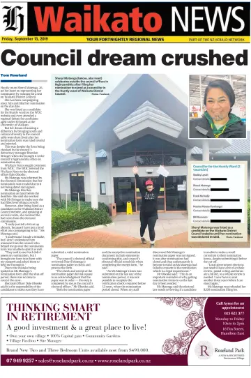 Waikato Herald - 13 Sep 2019