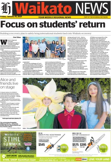 Waikato Herald - 15 Jan 2021