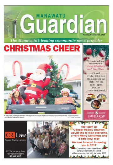 Manawatu Guardian - 15 Dec 2016