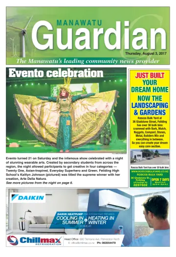 Manawatu Guardian - 3 Aug 2017