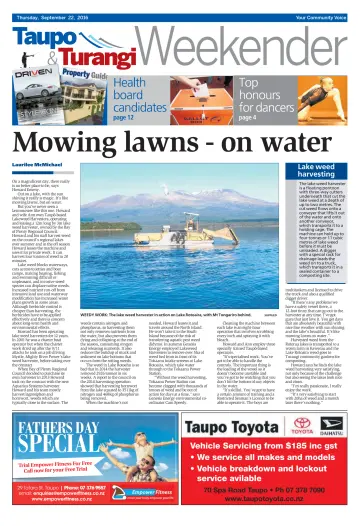 Taupo & Turangi Herald - 22 Sep 2016