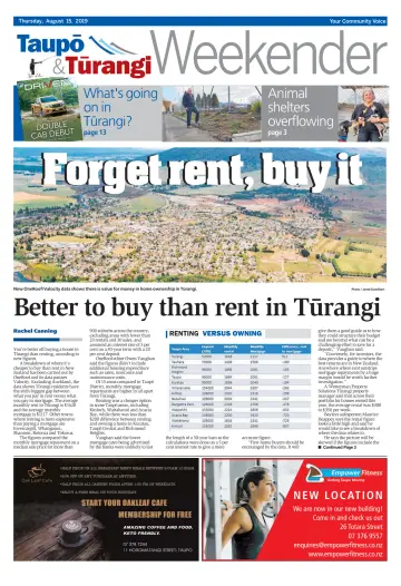 Taupo & Turangi Herald - 15 Aug 2019