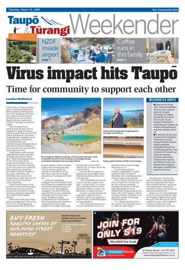 Taupo & Turangi Herald - 19 Mar 2020