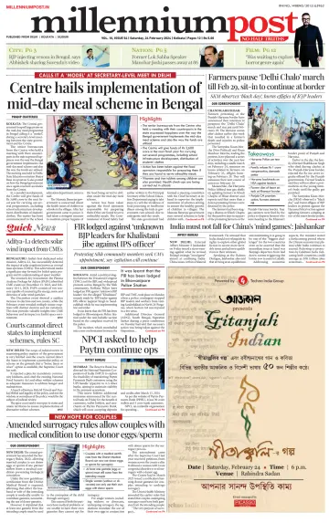 Millennium Post (Kolkata) - 24 Feb 2024
