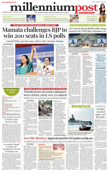 Millennium Post (Kolkata) - 1 Apr 2024